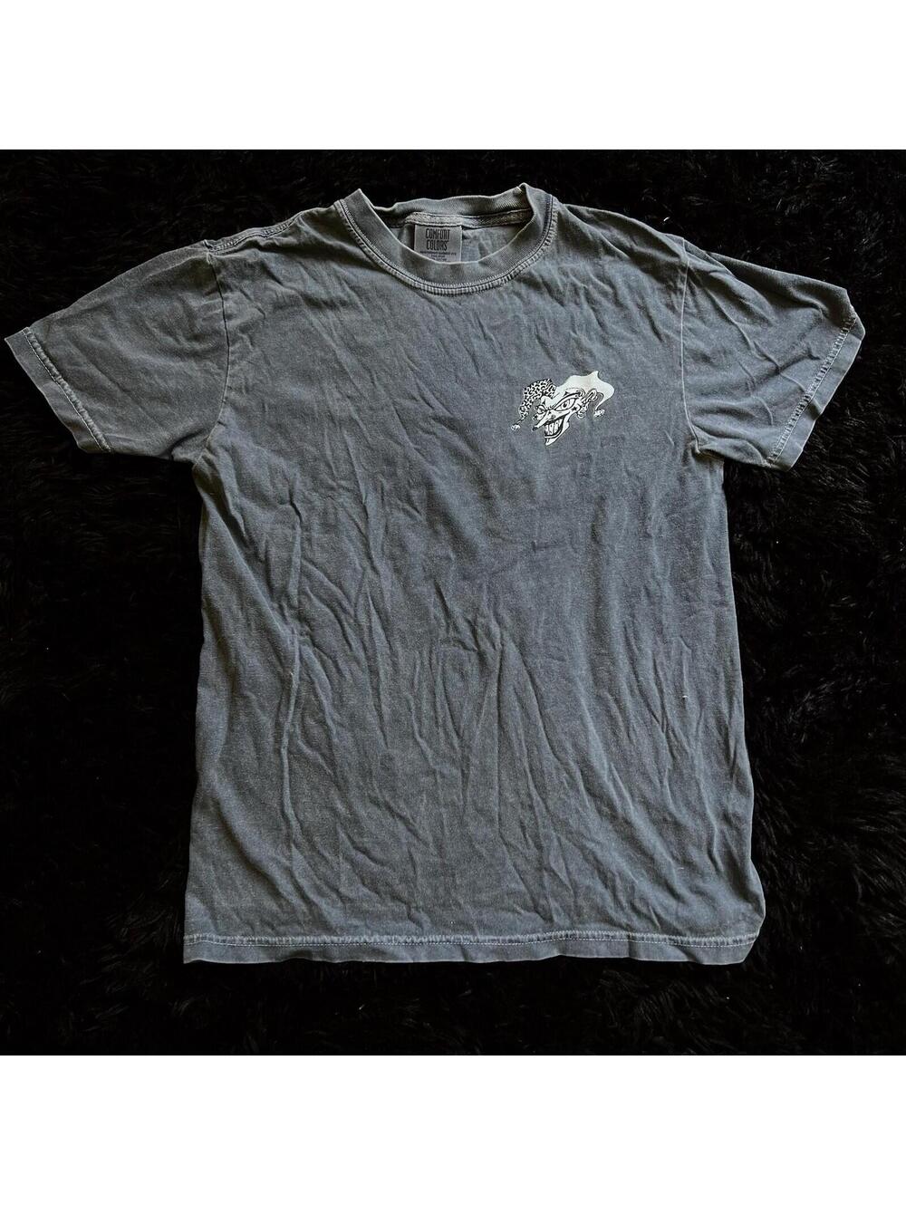 Vada Vada Jester The Garden Puzzle Enjoy band tee Charcoal Grey Shirt Small